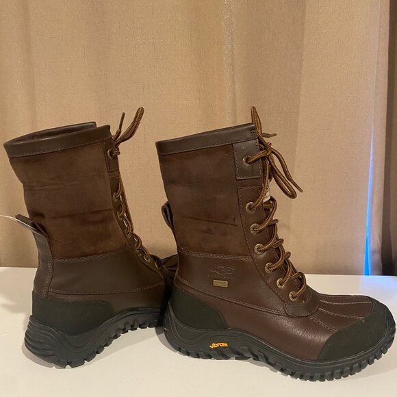 UGG Women's Lace-Up‎ Brown Boots Size 6 Waterproof Vibram Sole Winter Snow - Picture 8 of 11